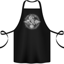 Universe Clock Cosmos Planets Space Cotton Apron 100% Organic Black