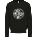 Universe Clock Cosmos Planets Space Kids Sweatshirt Jumper Black