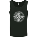 Universe Clock Cosmos Planets Space Mens Vest Tank Top Black