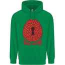 Unlock Your Mind Intelligence Psychology Childrens Kids Hoodie Irish Green