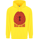 Unlock Your Mind Intelligence Psychology Childrens Kids Hoodie Yellow
