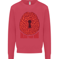 Unlock Your Mind Intelligence Psychology Kids Sweatshirt Jumper Heliconia