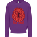 Unlock Your Mind Intelligence Psychology Kids Sweatshirt Jumper Purple