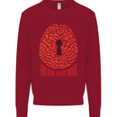 Unlock Your Mind Intelligence Psychology Kids Sweatshirt Jumper Red