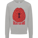 Unlock Your Mind Intelligence Psychology Kids Sweatshirt Jumper Sports Grey