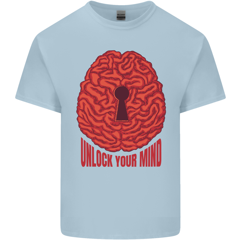Unlock Your Mind Intelligence Psychology Kids T-Shirt Childrens Light Blue