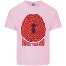 Unlock Your Mind Intelligence Psychology Kids T-Shirt Childrens Light Pink
