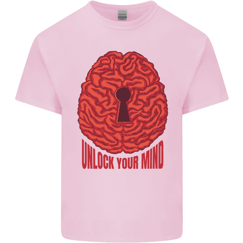 Unlock Your Mind Intelligence Psychology Kids T-Shirt Childrens Light Pink