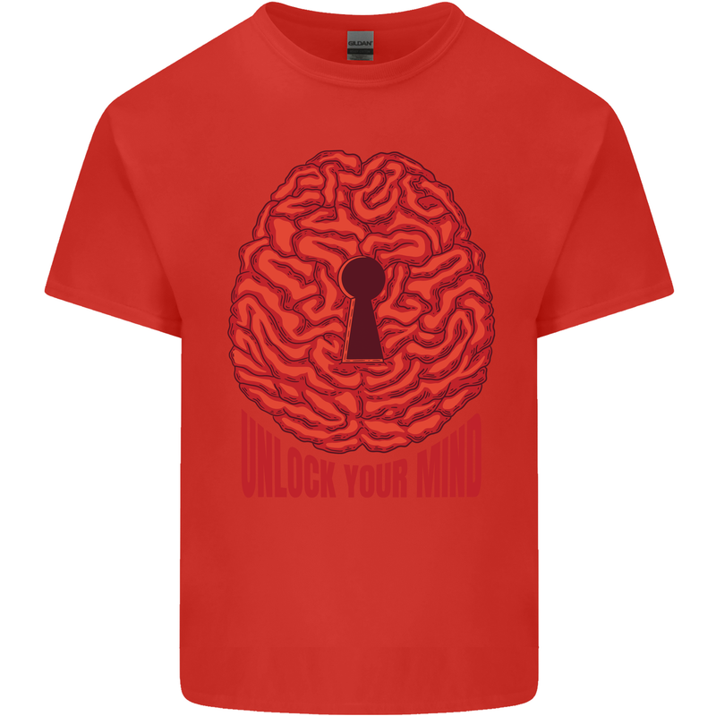 Unlock Your Mind Intelligence Psychology Kids T-Shirt Childrens Red