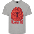 Unlock Your Mind Intelligence Psychology Kids T-Shirt Childrens Sports Grey
