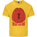 Unlock Your Mind Intelligence Psychology Kids T-Shirt Childrens Yellow