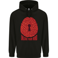Unlock Your Mind Intelligence Psychology Mens 80% Cotton Hoodie Black