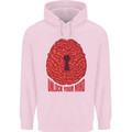 Unlock Your Mind Intelligence Psychology Mens 80% Cotton Hoodie Light Pink