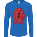 Unlock Your Mind Intelligence Psychology Mens Long Sleeve T-Shirt Royal Blue
