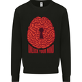 Unlock Your Mind Intelligence Psychology Mens Sweatshirt Jumper Black