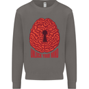 Unlock Your Mind Intelligence Psychology Mens Sweatshirt Jumper Charcoal