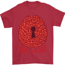 Unlock Your Mind Intelligence Psychology Mens T-Shirt 100% Cotton Red