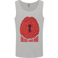 Unlock Your Mind Intelligence Psychology Mens Vest Tank Top Sports Grey
