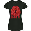Unlock Your Mind Intelligence Psychology Womens Petite Cut T-Shirt Black