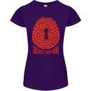 Unlock Your Mind Intelligence Psychology Womens Petite Cut T-Shirt Purple
