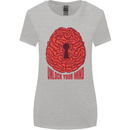 Unlock Your Mind Intelligence Psychology Womens Wider Cut T-Shirt Sports Grey