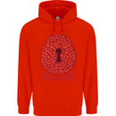 Unlock Your Mind Psychology Psychologist Childrens Kids Hoodie Bright Red
