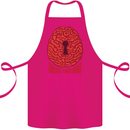 Unlock Your Mind Psychology Psychologist Cotton Apron 100% Organic Pink