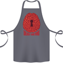 Unlock Your Mind Psychology Psychologist Cotton Apron 100% Organic Steel