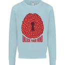 Unlock Your Mind Psychology Psychologist Kids Sweatshirt Jumper Light Blue
