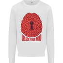 Unlock Your Mind Psychology Psychologist Kids Sweatshirt Jumper White