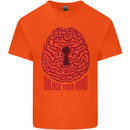 Unlock Your Mind Psychology Psychologist Kids T-Shirt Childrens Orange