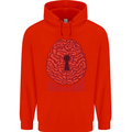 Unlock Your Mind Psychology Psychologist Mens 80% Cotton Hoodie Bright Red