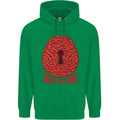 Unlock Your Mind Psychology Psychologist Mens 80% Cotton Hoodie Irish Green