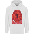 Unlock Your Mind Psychology Psychologist Mens 80% Cotton Hoodie White