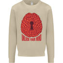 Unlock Your Mind Psychology Psychologist Mens Sweatshirt Jumper Sand