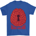 Unlock Your Mind Psychology Psychologist Mens T-Shirt 100% Cotton Royal Blue