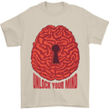 Unlock Your Mind Psychology Psychologist Mens T-Shirt 100% Cotton Sand