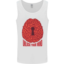 Unlock Your Mind Psychology Psychologist Mens Vest Tank Top White