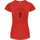Unlock Your Mind Psychology Psychologist Womens Petite Cut T-Shirt Red