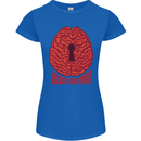 Unlock Your Mind Psychology Psychologist Womens Petite Cut T-Shirt Royal Blue