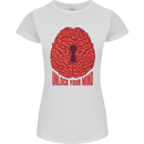 Unlock Your Mind Psychology Psychologist Womens Petite Cut T-Shirt White