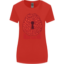 Unlock Your Mind Psychology Psychologist Womens Wider Cut T-Shirt Red