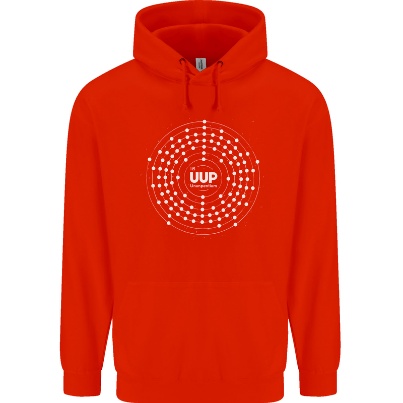 Ununpentium Moscovium Chemistry Geek Nerd Childrens Kids Hoodie Bright Red