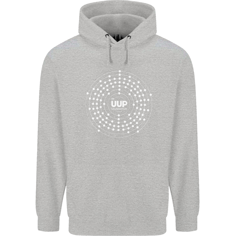 Ununpentium Moscovium Chemistry Geek Nerd Childrens Kids Hoodie Sports Grey