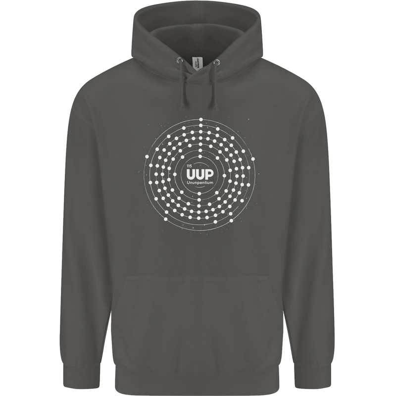 Ununpentium Moscovium Chemistry Geek Nerd Childrens Kids Hoodie Storm Grey