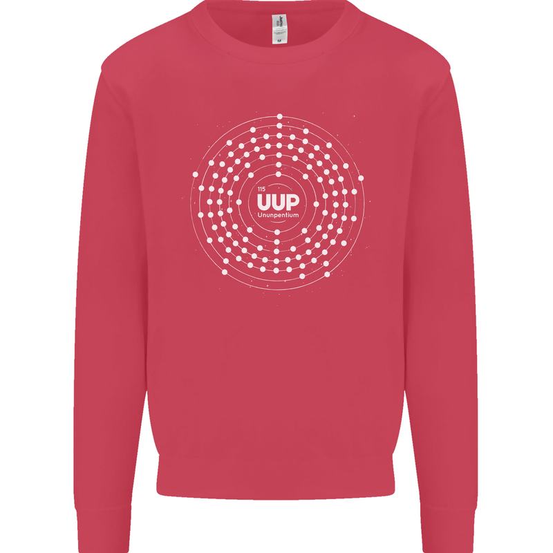 Ununpentium Moscovium Chemistry Geek Nerd Mens Sweatshirt Jumper Heliconia