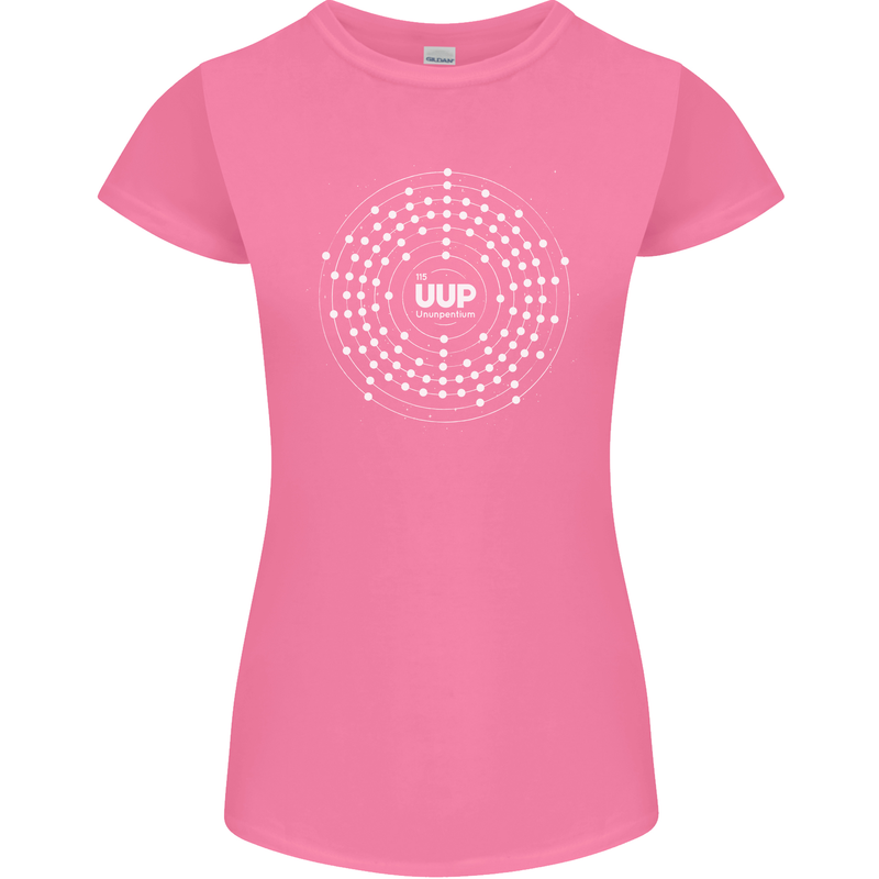 Ununpentium Moscovium Chemistry Geek Nerd Womens Petite Cut T-Shirt Azalea