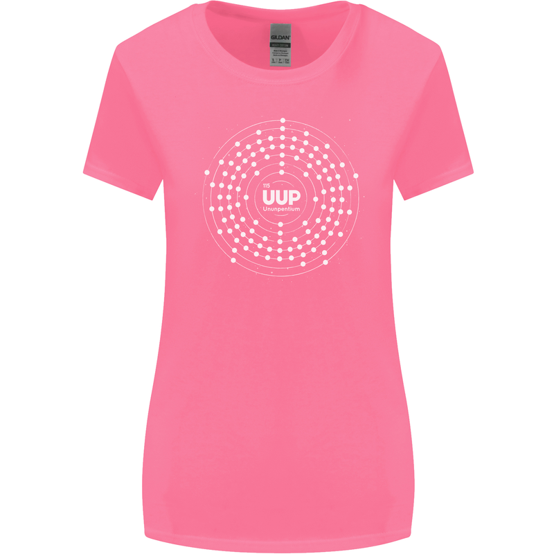 Ununpentium Moscovium Chemistry Geek Nerd Womens Wider Cut T-Shirt Azalea