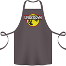 Upside Down SCI-FI TV Program Cotton Apron 100% Organic Dark Grey