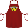 Upside Down SCI-FI TV Program Cotton Apron 100% Organic Maroon